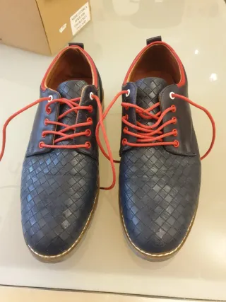 Zapatos Roberto Bassi Azul/Rojo