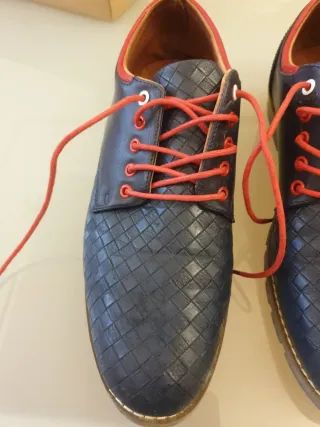 Zapatos Roberto Bassi Azul/Rojo