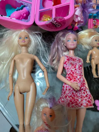 Lote Muñecas Barbie y Accesorios