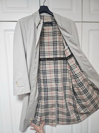 Gabardina Máximo Dutti Beige Talla XL