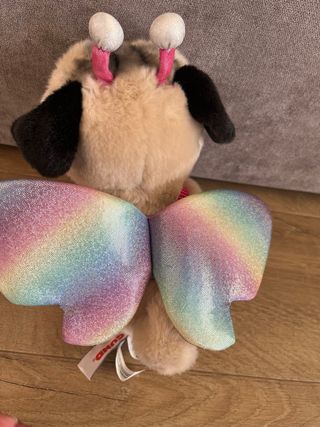 Peluche perro pug con antenas