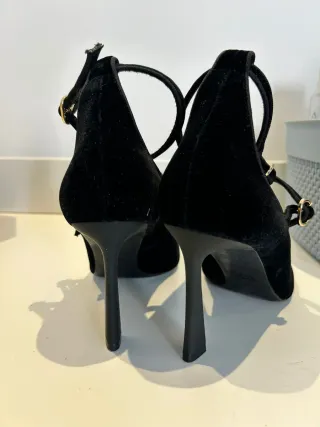 Zapatos tacón Zara negros talla 38