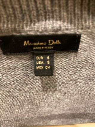 Jersey Massimo Dutti, manga francesa, cuello polo