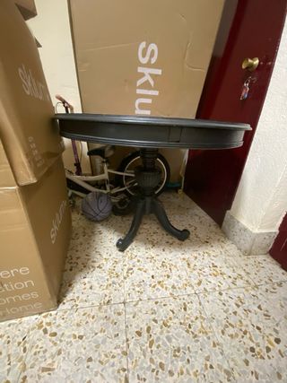 Mesa redonda extensible 100-140 cm