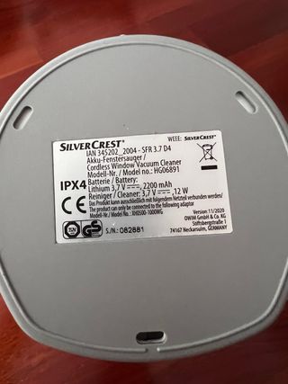 Aspirador Limpia Cristales Recargable