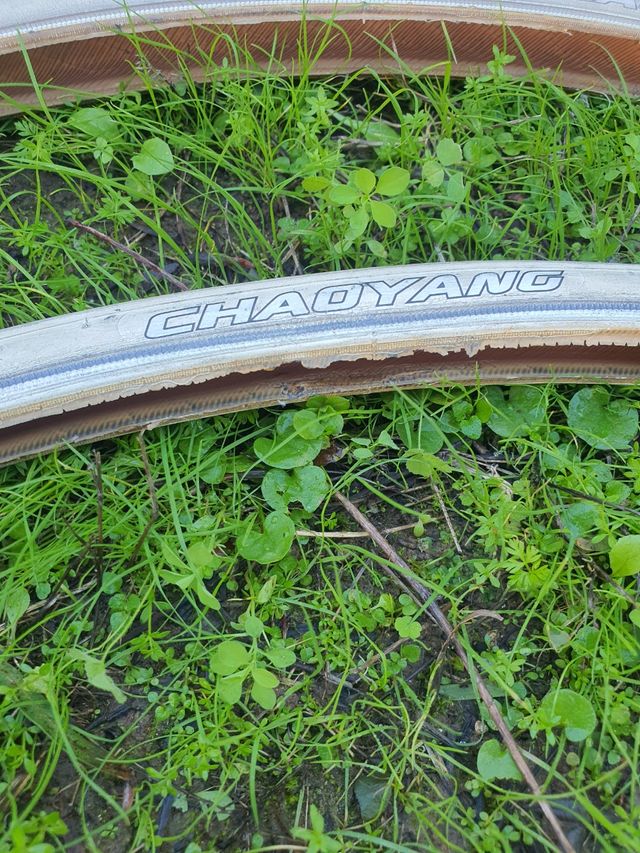 Cubiertas Fixie blancas (2 unidades)