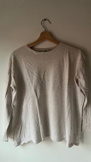 Jersey punto beige