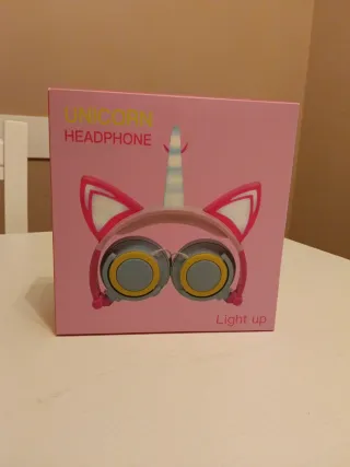 Cuffie Unicorno Luminose con Filo