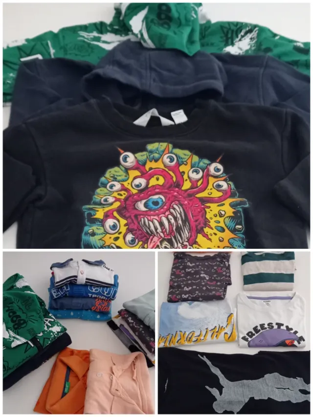 Lotto abbigliamento bambino,anni 10 vari marchi