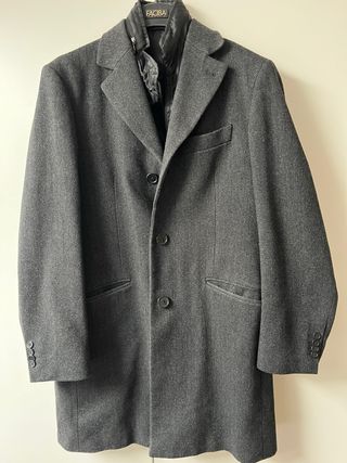 Cappotto uomo lana Antica Sartoria Italiana grigio