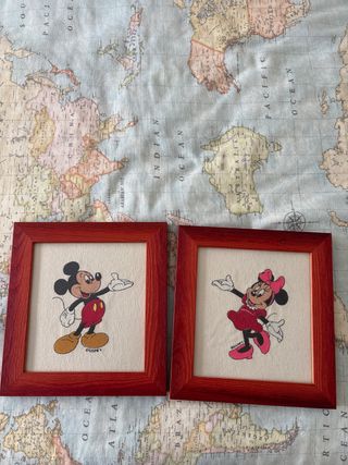 Cuadros Mickey y Minnie Disney Madera