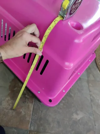 Transportín Duna Rosa Perro Pequeño - Mediano