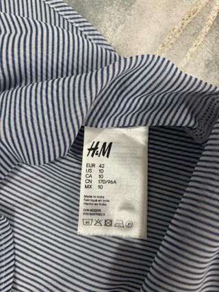 Camisa sin mangas a rayas mujer