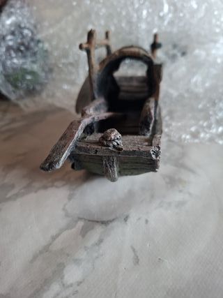 Barco decorativo para acuario