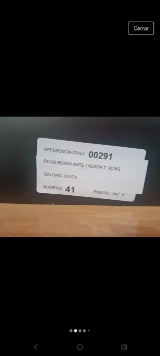 Botines Salord Jover Rojo Talla 41