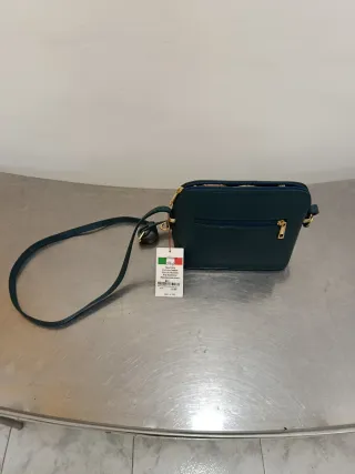 Bolso Piel de Mujer Verde Azul
