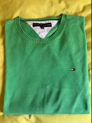 Jersey Tommy Hilfiger Verde Talla XL 