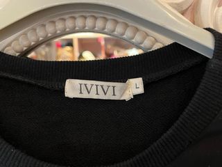 Vestido corto o sudadera larga con lentejuelas