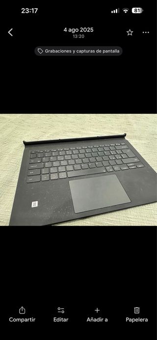 Teclado Samsung Tab S9 Ultra Negro