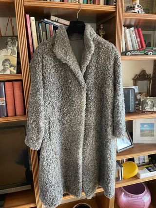 Pelliccia agnellino sartoriale grigia