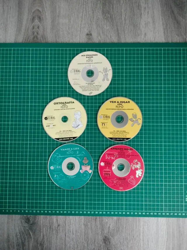 Lote 5 Juegos PC Educativos Pipo