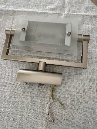 Applique Scamm Illuminazione acciaio e cristallo