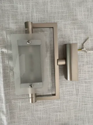 Applique Scamm Illuminazione acciaio e cristallo