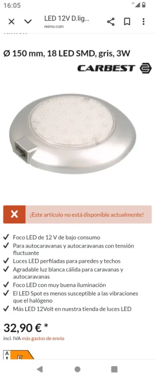 Luces LED para Camper (Pack 3)