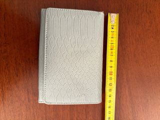 Portafoglio donna turchese effetto coccodrillo