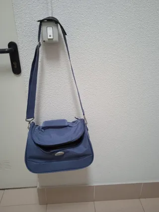 Bolso de viaje azul gran capacidad 