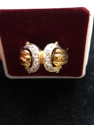 Anillo de plata dorada 925