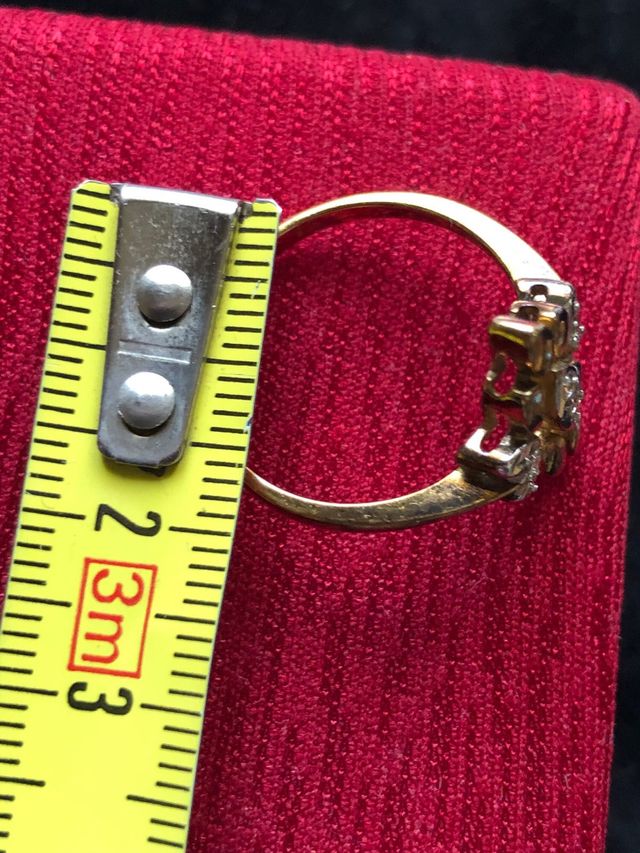 Anello in argento dorato 925