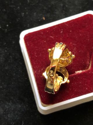 Anillo de plata dorada 925