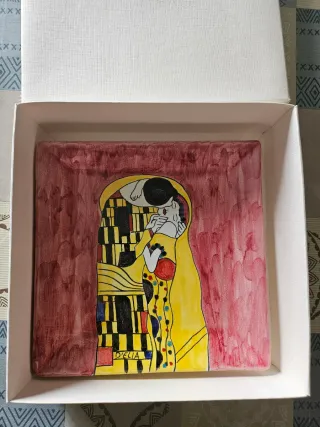 Piatto decorativo Il Bacio Klimt