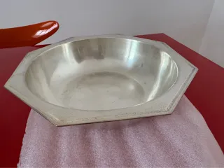 Ciotola centrotavola acciaio argento