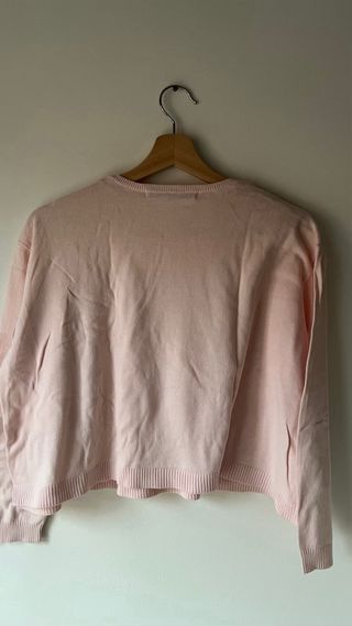 Jersey de punto rosa