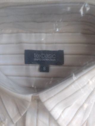 Camisa texbasic blanca rayas