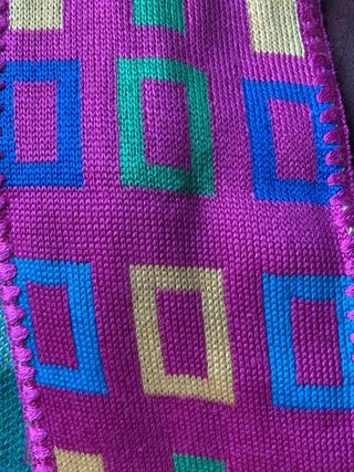 Gorro y bufanda multicolor