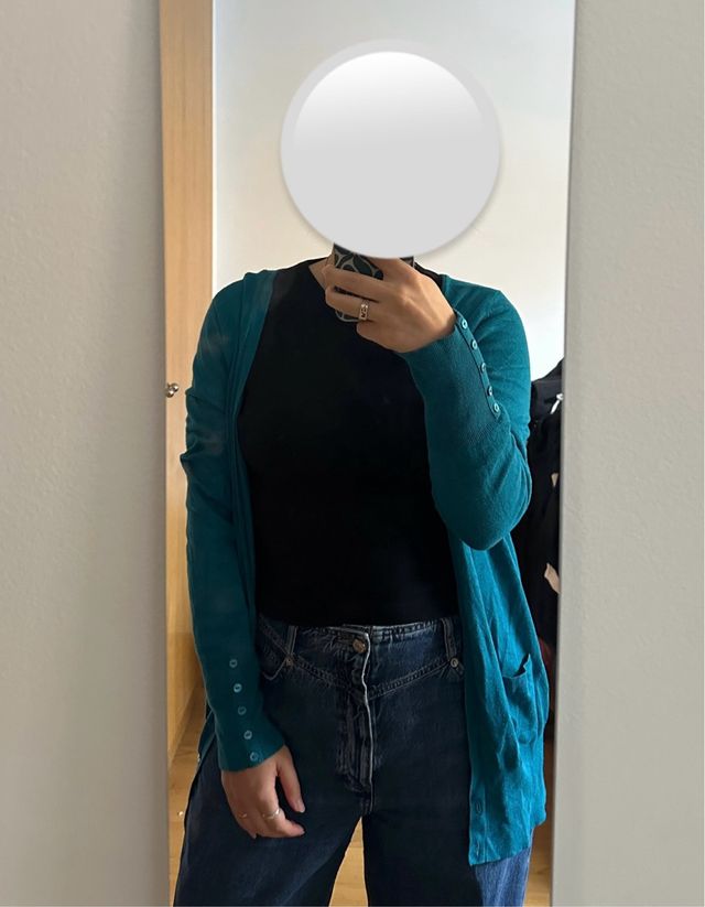 Cardigan Yessica petróleo Talle L