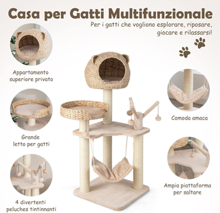 Tiragraffi per Gatti Adulti, Albero Tiragraffi con