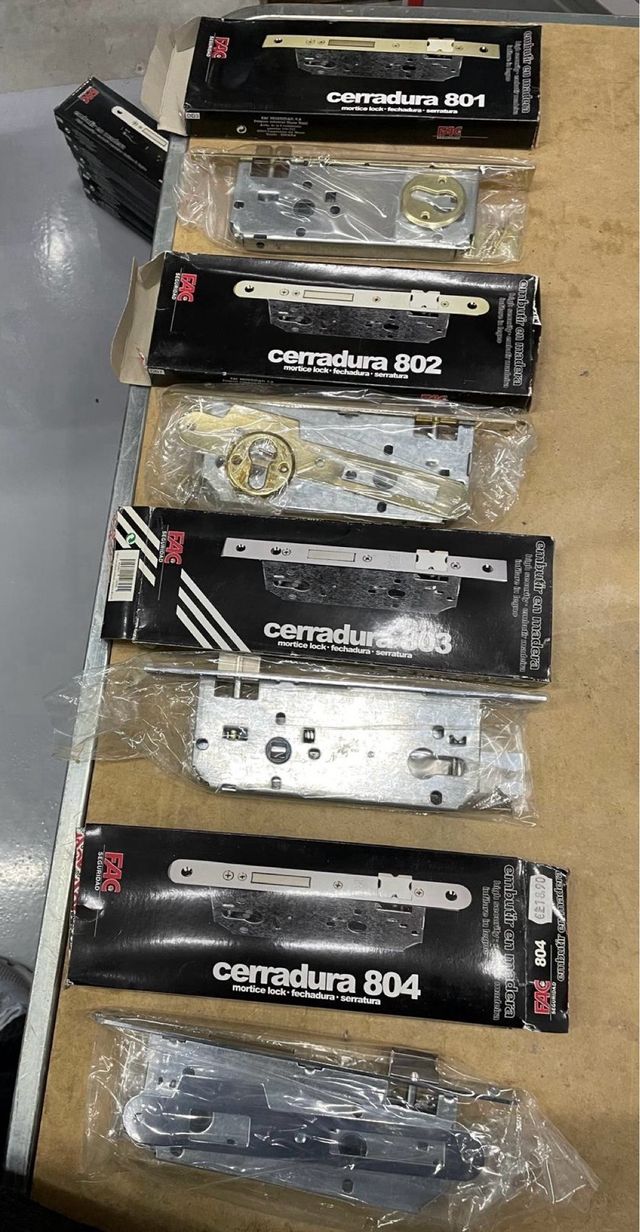 Cerraduras de embutir FAC y Cierrapuertas FAC