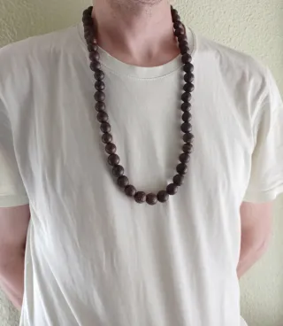 Collar Cuentas Madera Boho