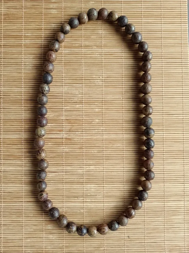 Collar Cuentas Madera Boho