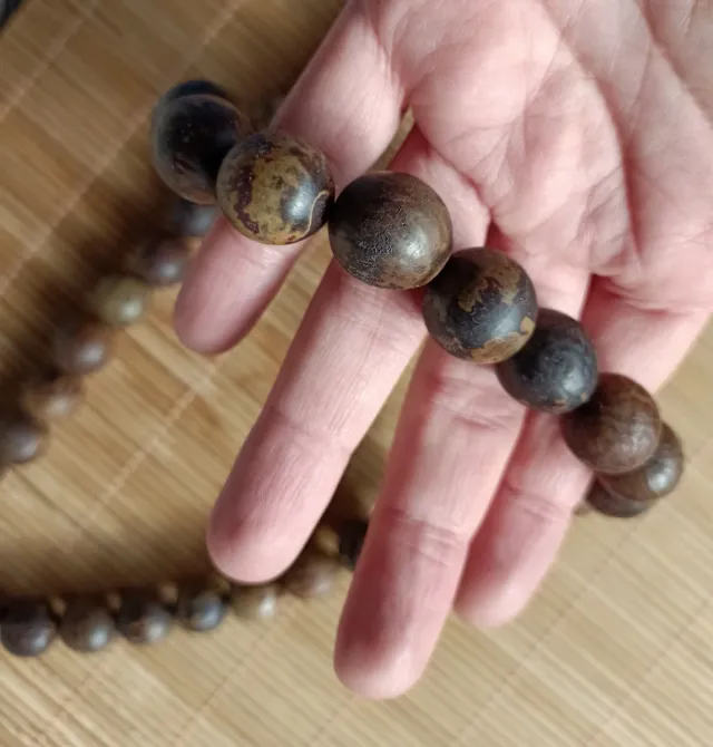 Collar Cuentas Madera Boho