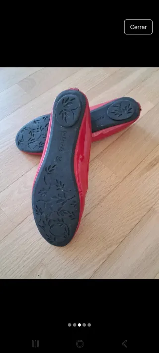 Bailarinas rojas acharoladas