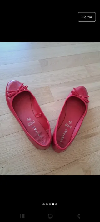 Bailarinas rojas acharoladas