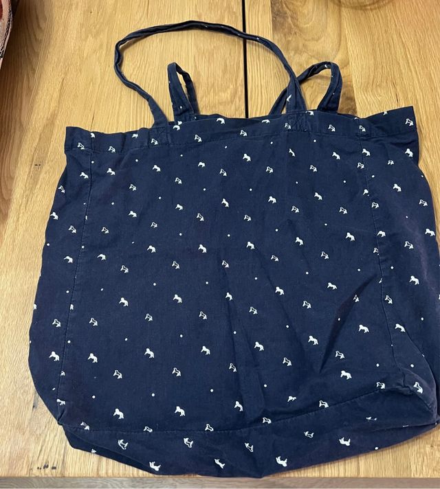 Bolsa de tela Fouganza azul