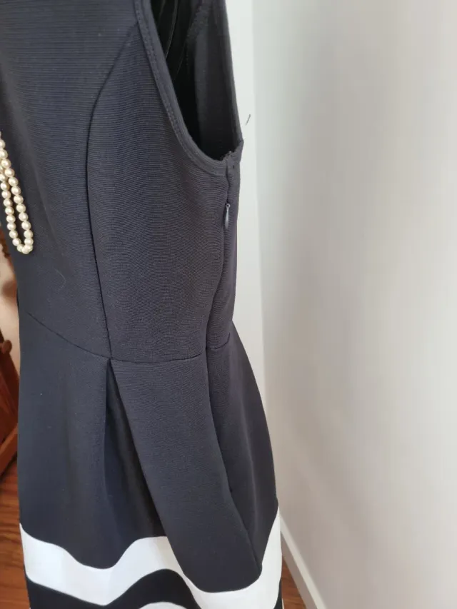 Abito bianco e nero taglia M