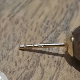 Pendiente Perla Tahití Chocolate