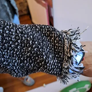 Chaqueta punto gris Chanel Talla S